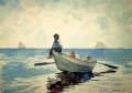 Niños en un Dory2 Realismo pintor marino Winslow Homer